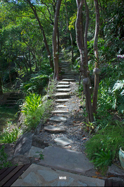 The path leading to the main house